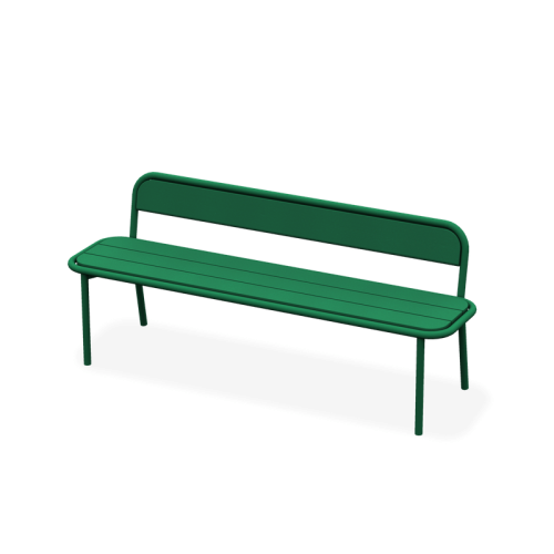 personoitu selkänojallinen penkki